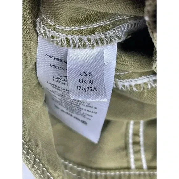 Anthropologie Jackson Tapered Utility pants size 6 Olive green - Picture 11 of 12